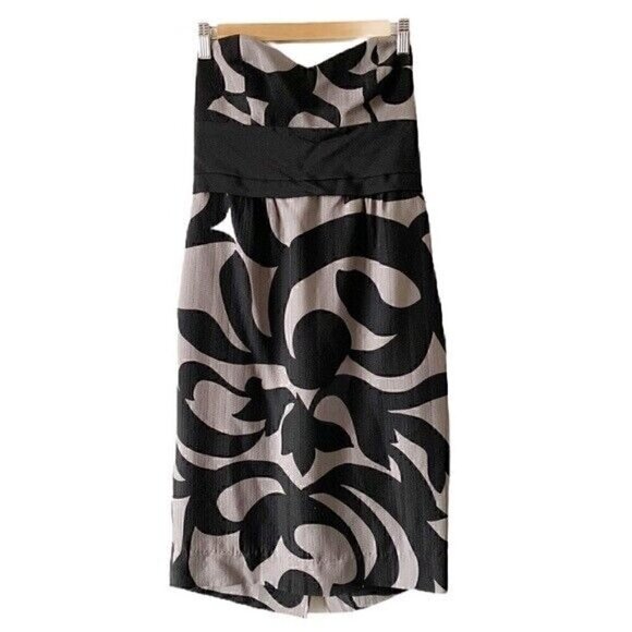 NEW Twelfth Street Dress Size 6 Women's By Cynthia Vincent Silk Geometric Print - Picture 1 of 6